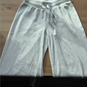 Aritzia Light Gray Knit Joggers